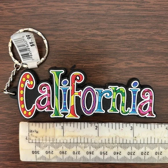 Colorful California Keychain - Picture 3 of 3